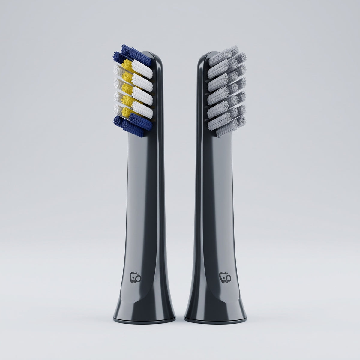 PulseONE replacement heads in Graphite: Precision Clean and Gentle Touch